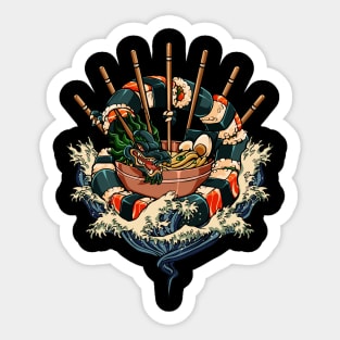 Sushi Dragon - Delicious Fantasy Sticker